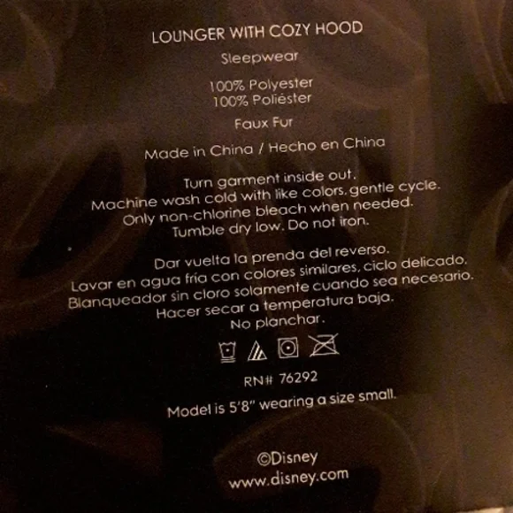 DISNEY Lounger with hood, LARGE, NWT - Picture 5 of 9